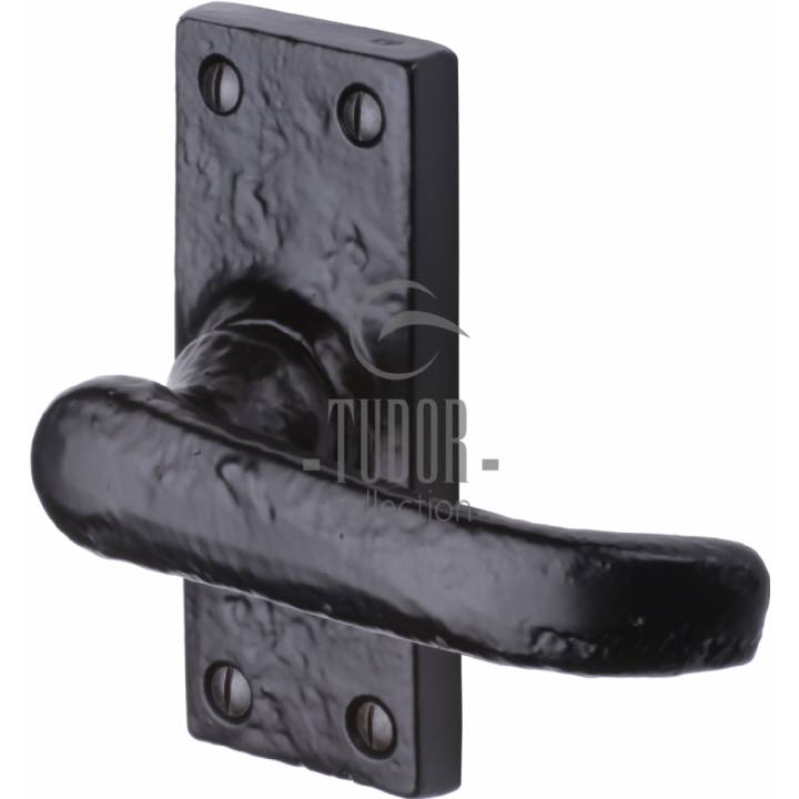 LEVER LATCH IN RUSTIC BLACK FINISH - WINDSOR STYLE