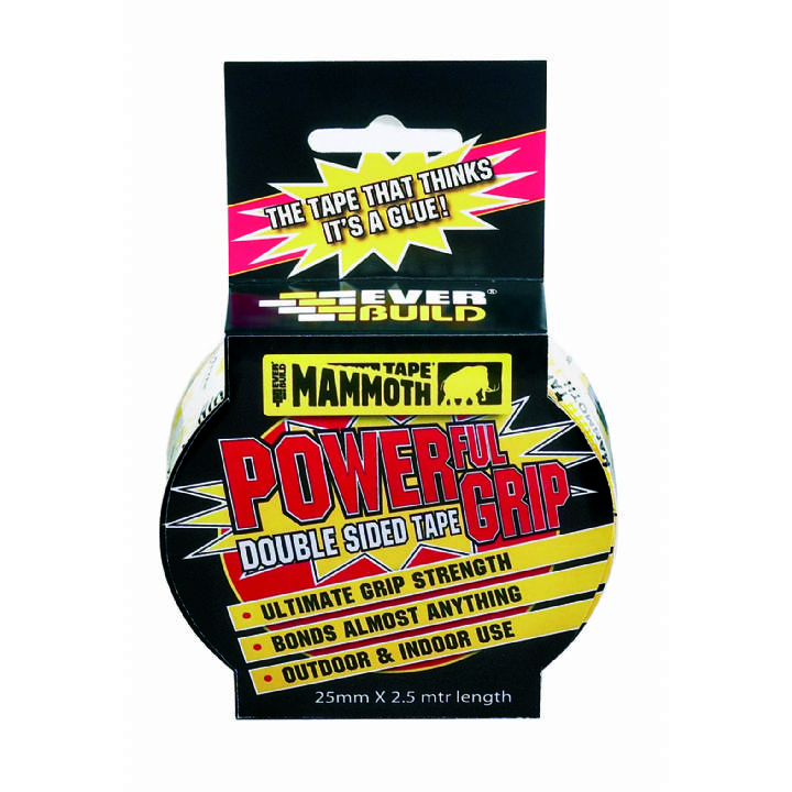 MAMMOTH TAPE POWERGRIP TAPE DOUBLE SIDED