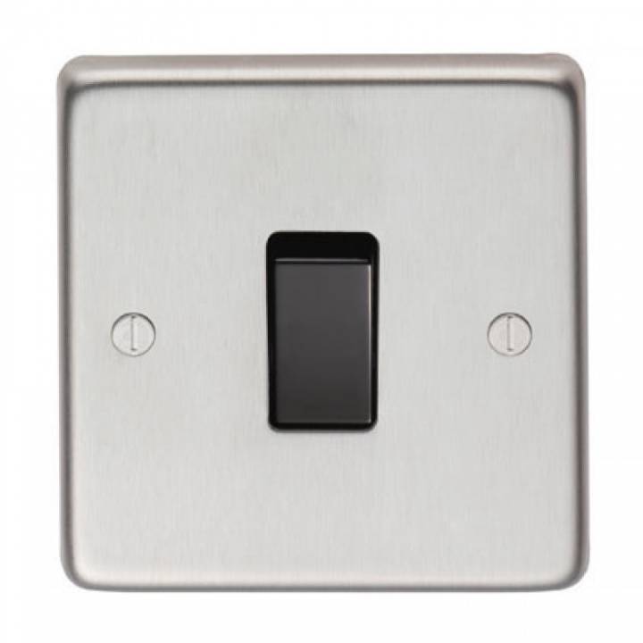 Satin Stainess Steel Single 10 Amp Switch