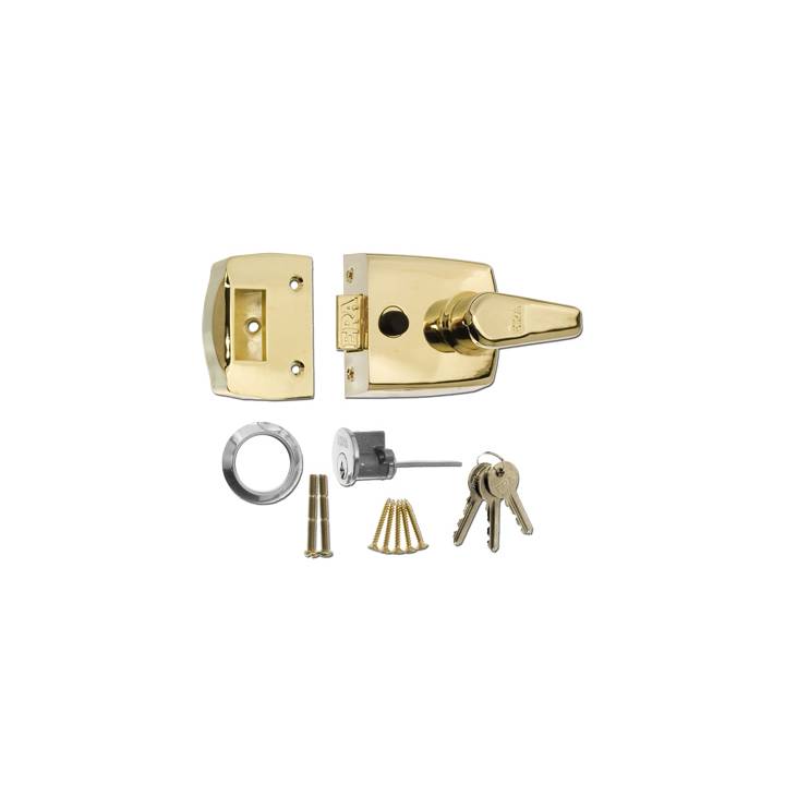 ERA 60mm Brass Nightlatch Replacement Front Door Lock
