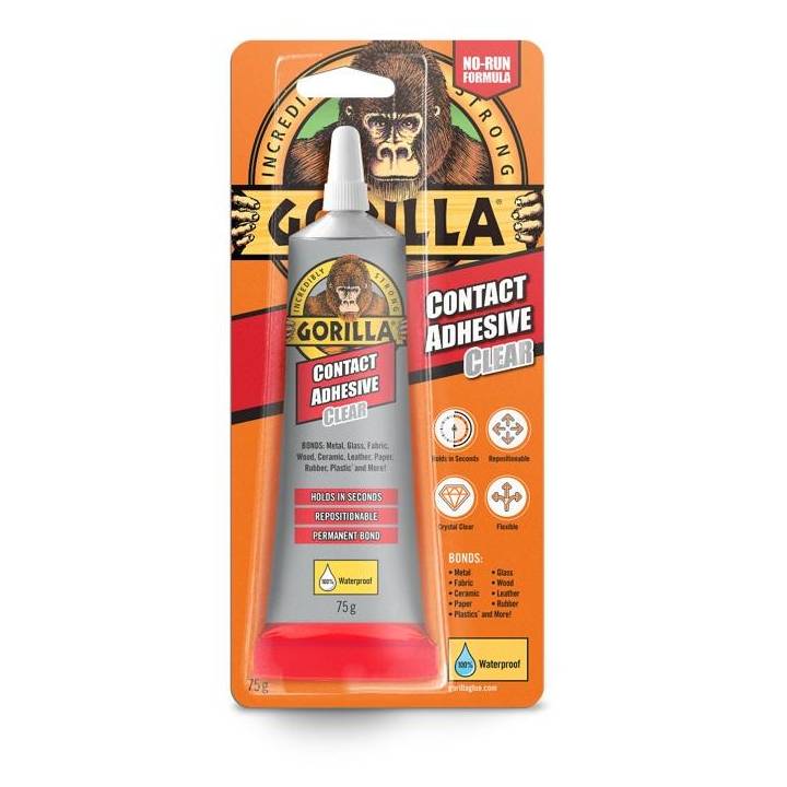 GORILLA CLEAR CONTACT ADHESIVE 75g