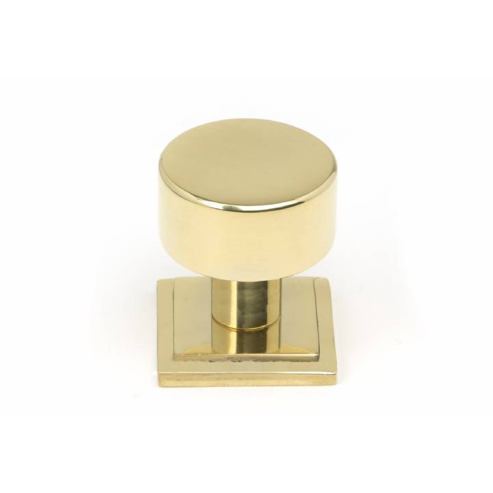 Polished Brass Kelso Cabinet Knob - 25mm (Square)
