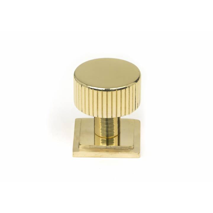 Polished Brass Judd Cabinet Knob - 25mm (Square)