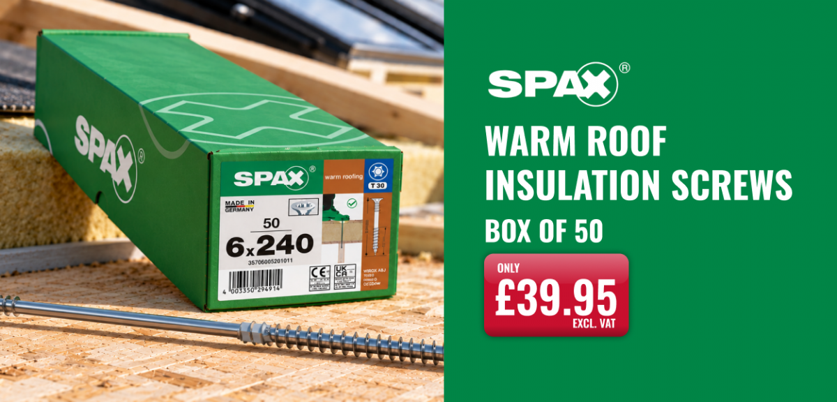 SPAX WARM ROOF SCREWS