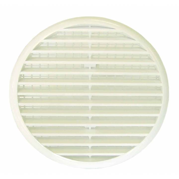 WHITE ROUND LOUVRE VENT 152MM