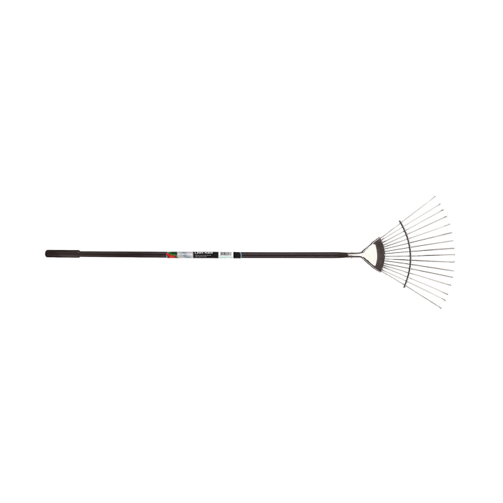 LAWN RAKE - STAINLESS STEEL FINISH