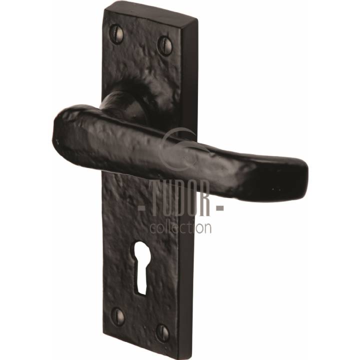 LEVER LOCK IN RUSTIC BLACK FINISH - WINDSOR STYLE