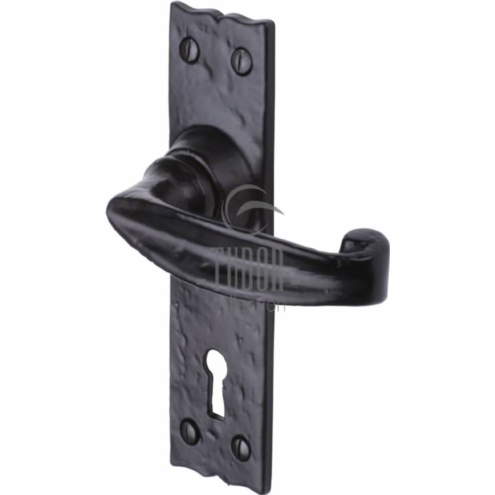 LEVER LOCK IN RUSTIC BLACK FINISH - WELLINGTON STYLE