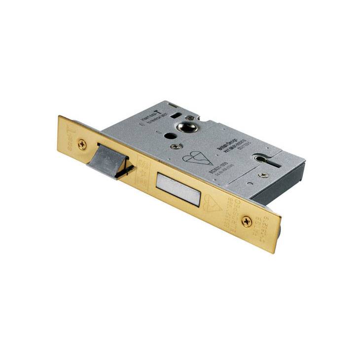 EUROSPEC 5-LEVER SASHLOCK BRASS 3 INCH
