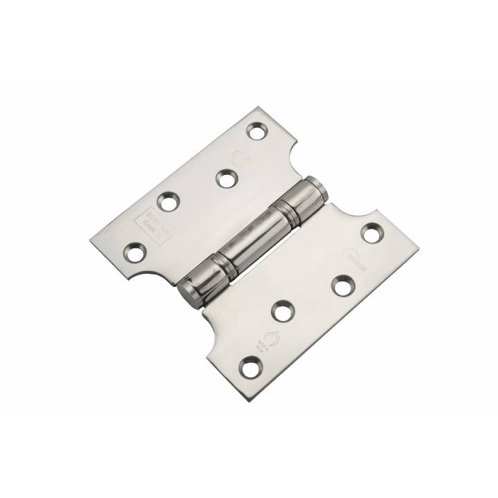 POLISHED STAINLESS PARLIAMENT HINGE 4 INCH X 5 INCH