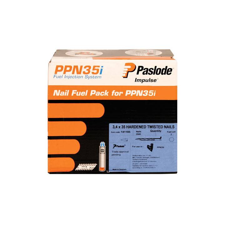 PASLODE PPN NAILS 2500 & 2 FUEL CELLS