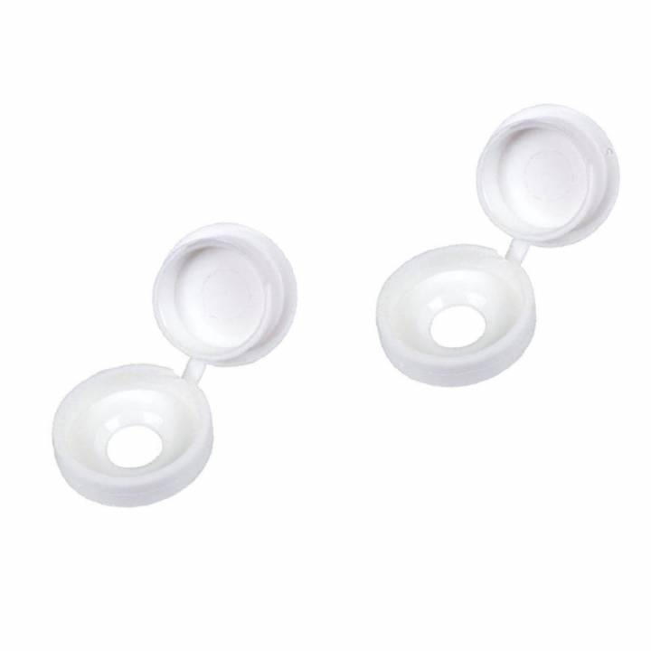 SCREW CAPS WITH COVERS WHITE 250 PACK