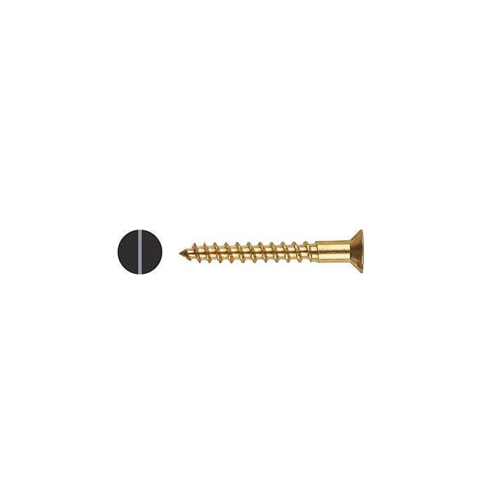 TQ  COUNTERSUNK  BRASS  SCREWS  PK.200