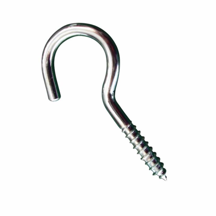 STEEL SCREW HOOK BZP  60mm PK.40