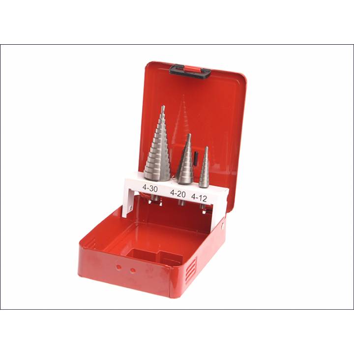 FAITHFULL STEP DRILL SET 3 4-30MM