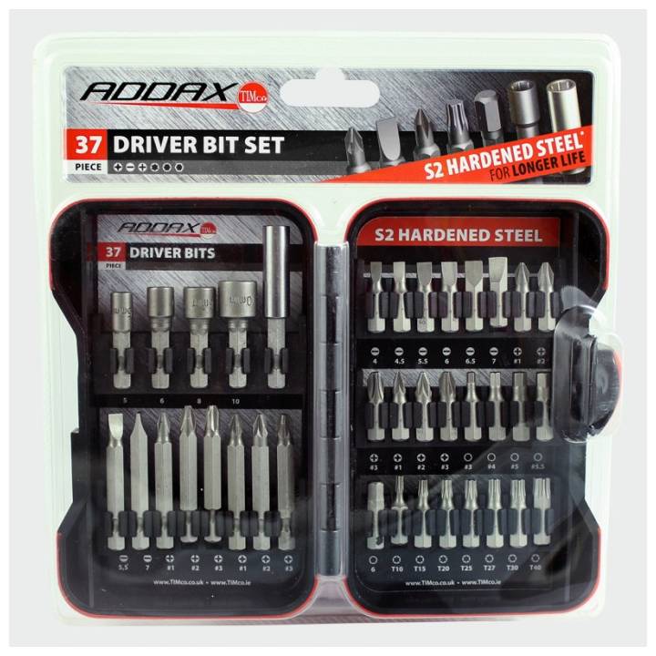 ADDAX 37 PIECE DRIVER BIT SET