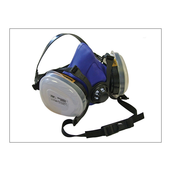 TWIN HALF MASK RESPIRATOR & P2 DUST FILTER CARTRIDGES