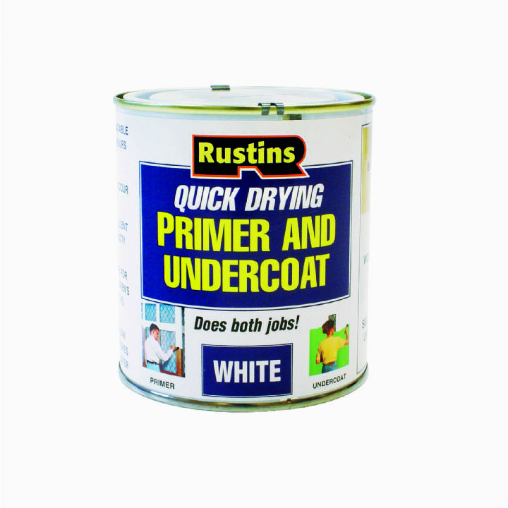 RUSTINS  WHITE QUICK DRY PRIMER & UNDERCOAT