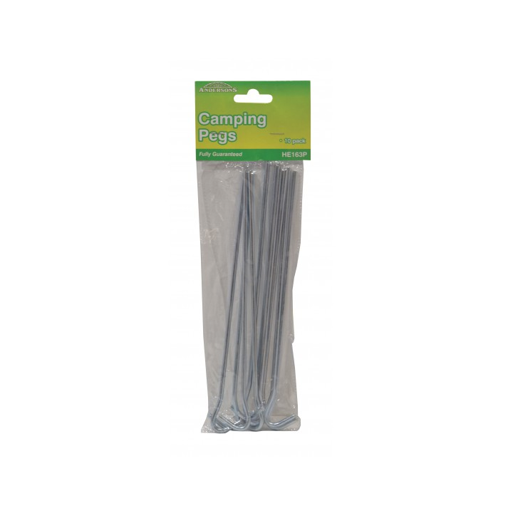 GALVANISED TENT PEGS PK.10