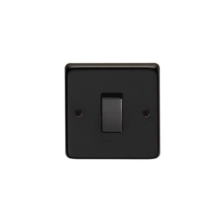 Black Nickle Single 20 Amp Switch