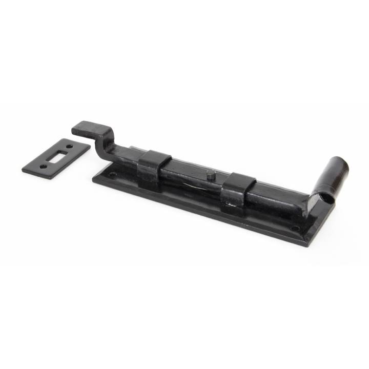 Black 6inch Cranked Door Bolt