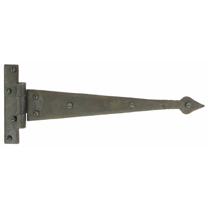 Beeswax 12inch Arrow Head T Hinge (pair)