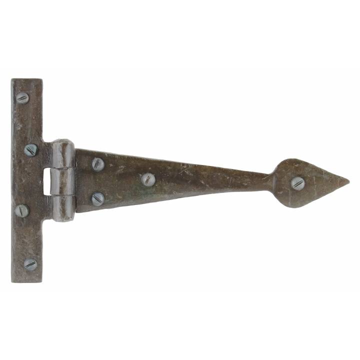 Beeswax 6inch Arrow Head T Hinge (pair)