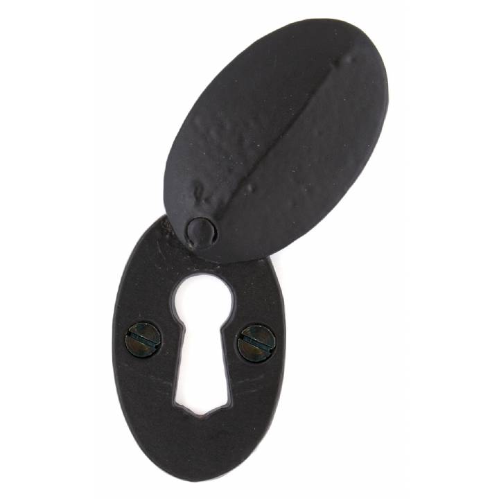 Black Oval Escutcheon & Cover