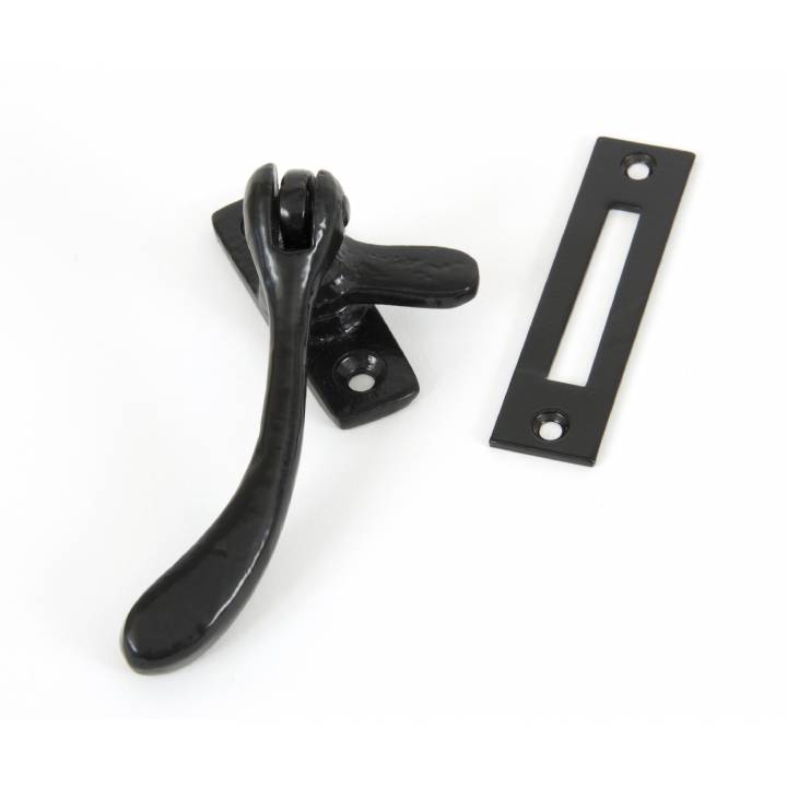 Black Handmade Peardrop Fastener