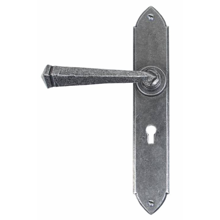 Pewter Gothic Lever Lock Set