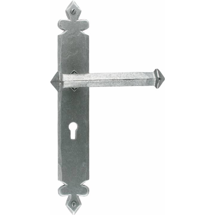 Pewter Tudor Lever Lock Set