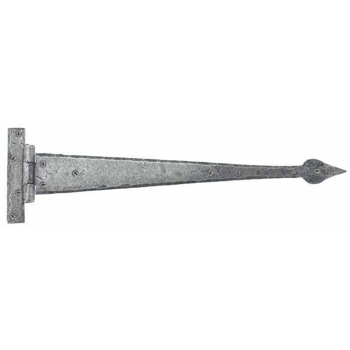 Pewter 18inch Arrow Head T Hinge (pair)