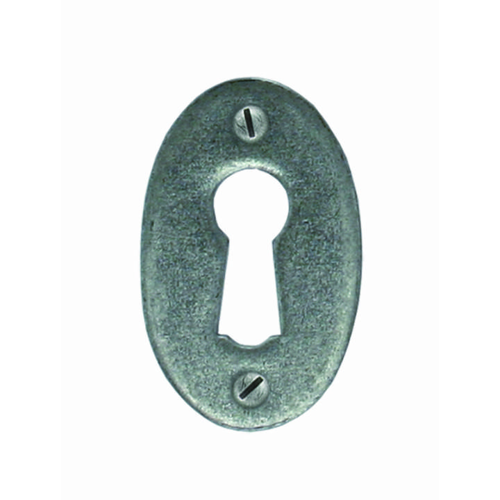 Pewter Oval Escutcheon