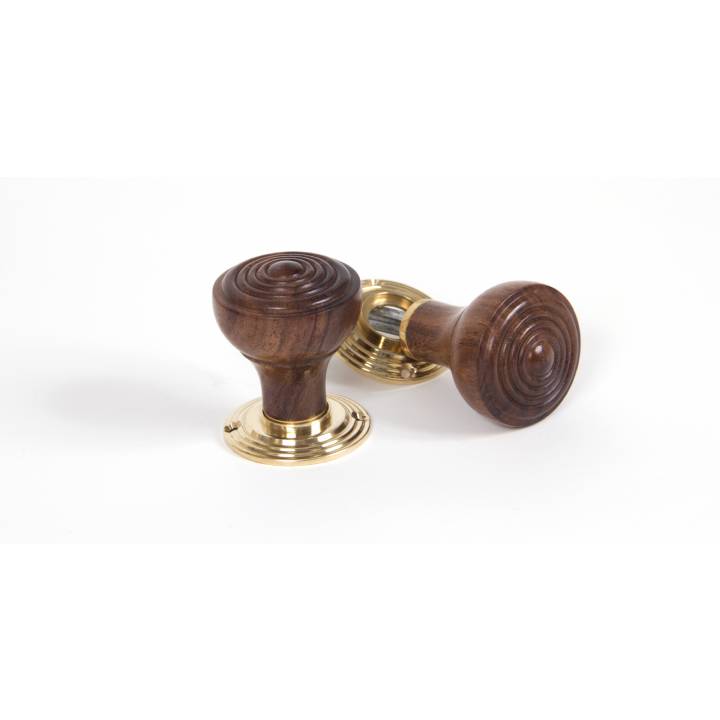 Rosewood Ringed Mortice/Rim Knob Set