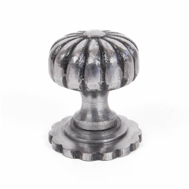 Natural Smooth Cabinet Knob (with base) - Small