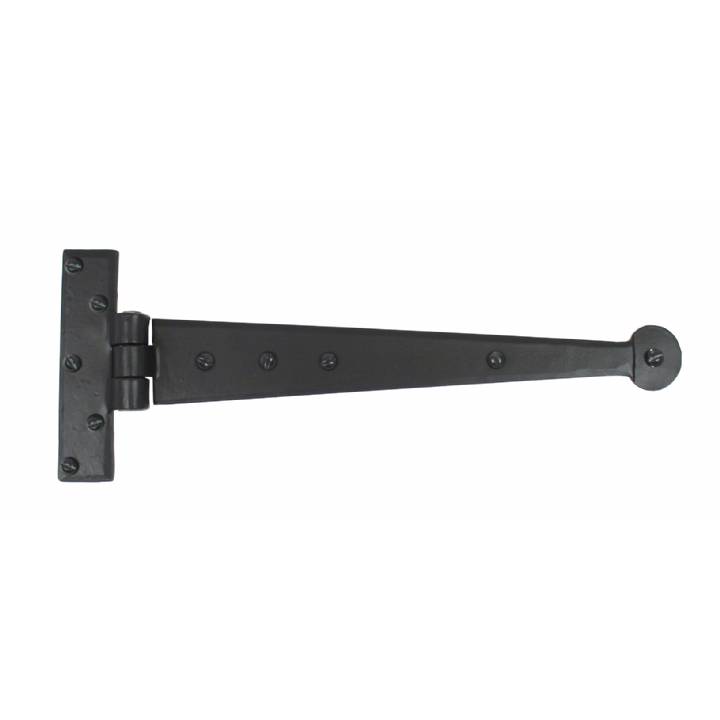 Black 12inch T Hinge (pair)