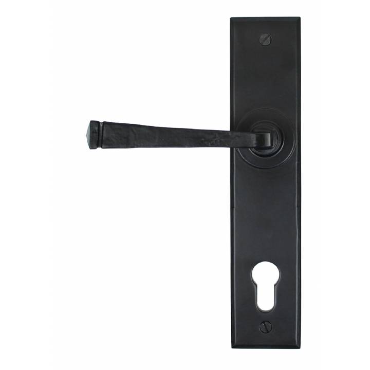 Black Avon Lever Espag. Lock Set