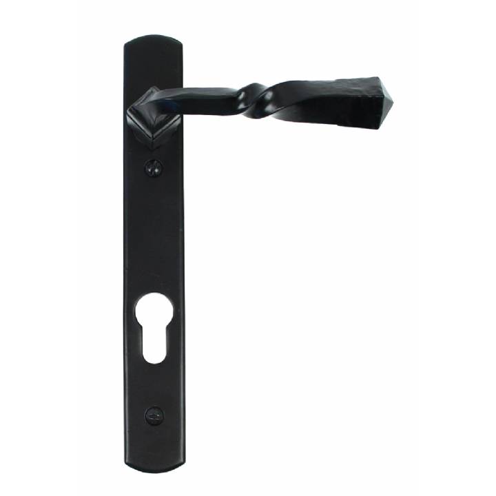 Black Narrow Lever Espag. Lock Set