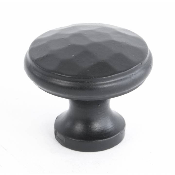 Black Beaten Cupboard Knob - Medium