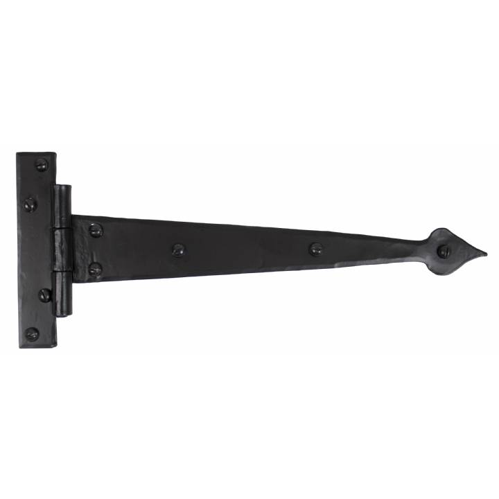 Black 12inch Arrow Head T Hinge (pair)