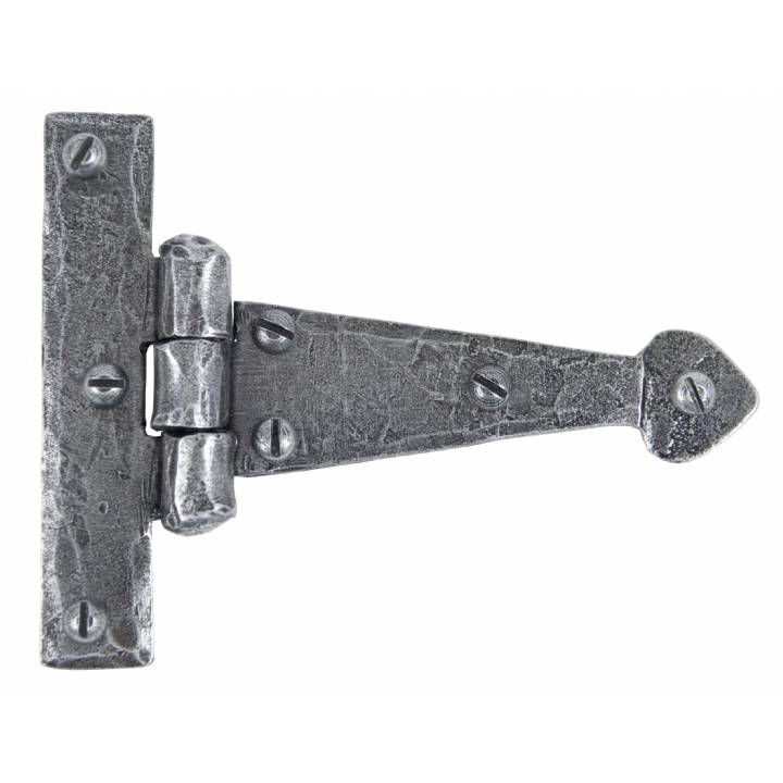 Pewter 4inch Arrow Head T Hinge (pair)