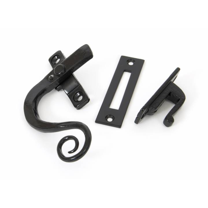 Black Locking Monkeytail Fastener - LH