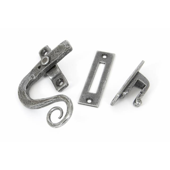 Pewter Monkeytail Fastener LH - Locking