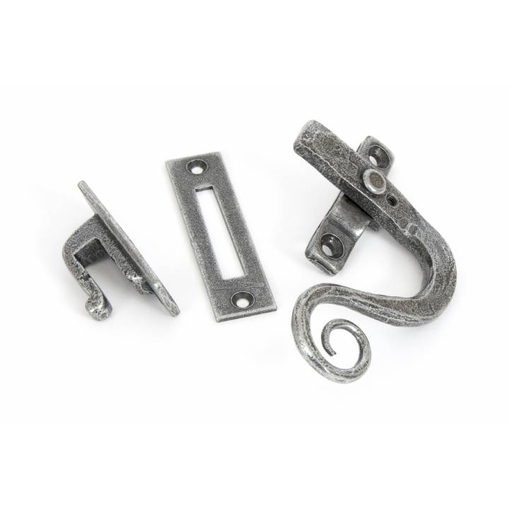 Pewter Monkeytail Fastener RH - Locking