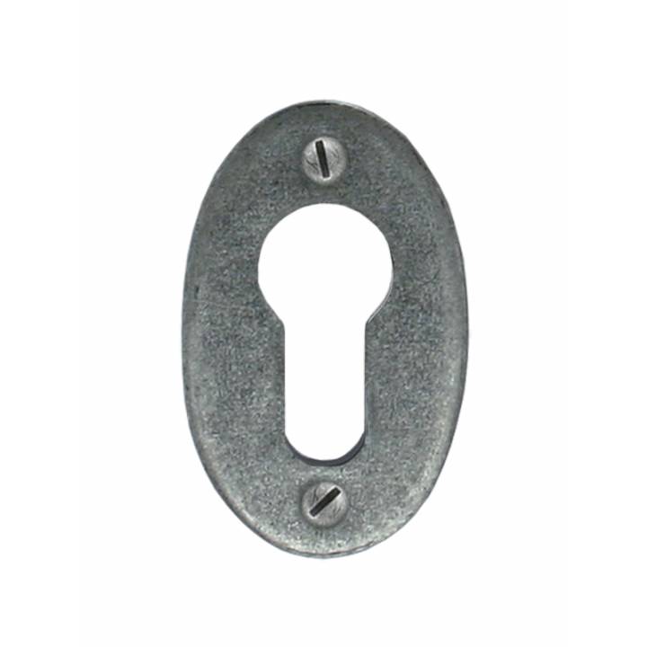 Pewter Oval Euro Escutcheon