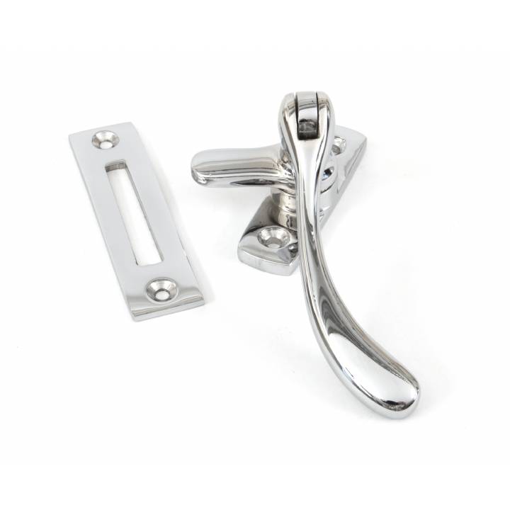 Polished Chrome Peardrop Fastener