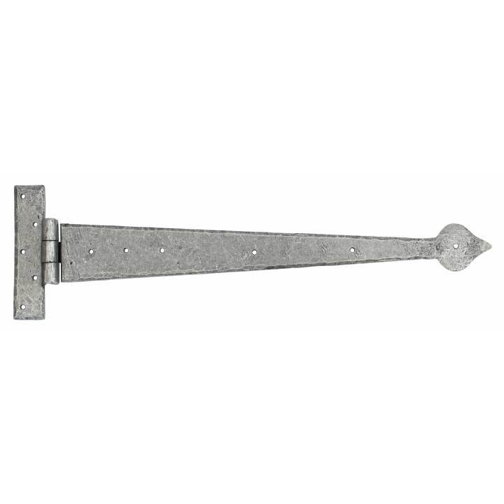 Pewter 22inch Arrow Head T Hinge (pair)