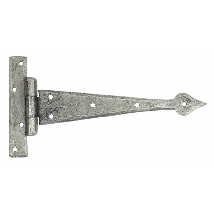 Pewter 9inch Arrow Head T Hinge (pair)