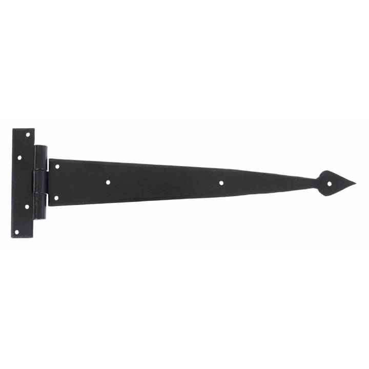 Black 15inch Arrow Head T Hinge (pair)