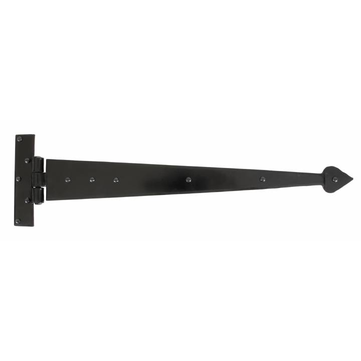 Black 22inch Arrow Head T Hinge (pair)